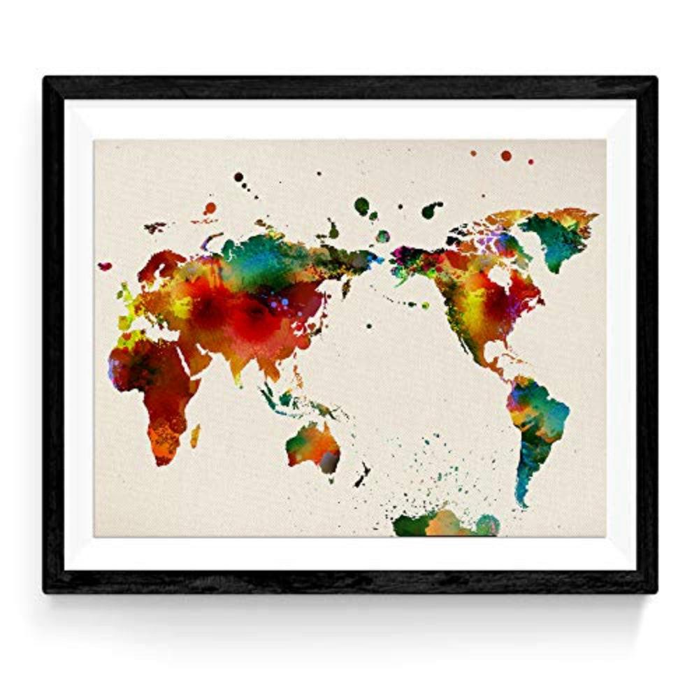 POSTER Weltkarte 30X40cm Rahmenlos - Klar, Papier (30/5/40cm) - Nacnic