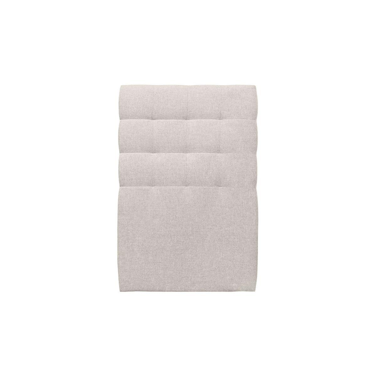 KOPFTEIL gepolstert - Gesteppt – hellbeiger Stoff - 90 cm - Beige, Karton/Holz (90/120/10cm) - Sommeil de Plomb
