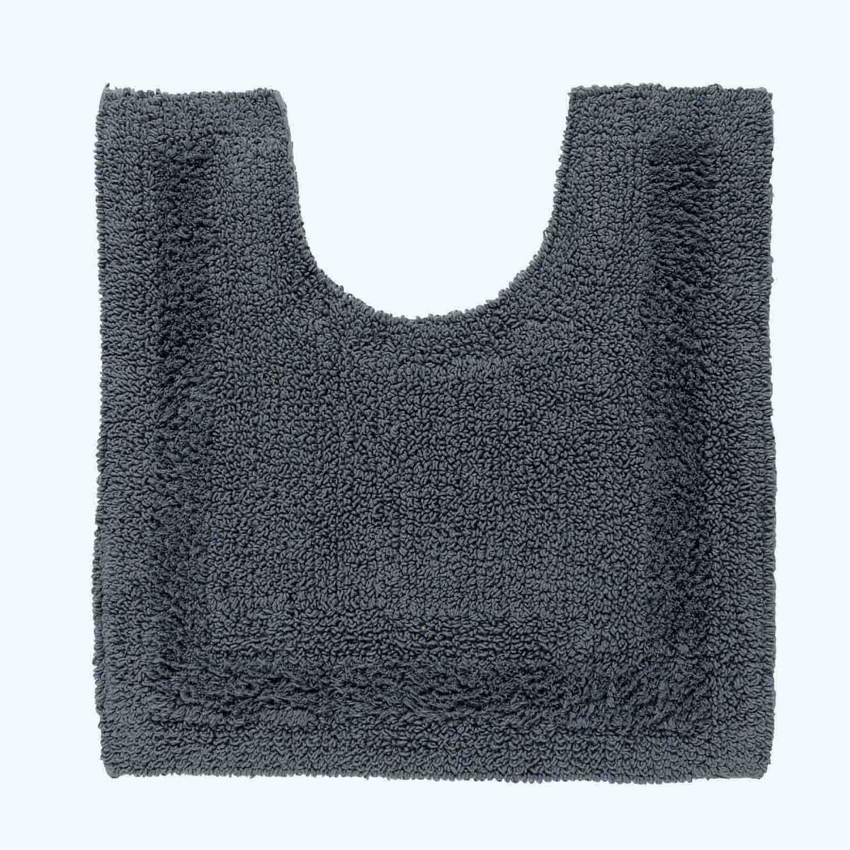 BADGARNITUR 2-teilig, Badematte & WC-Vorleger, wendbar - Grau, Textil (50/80cm) - Homescapes