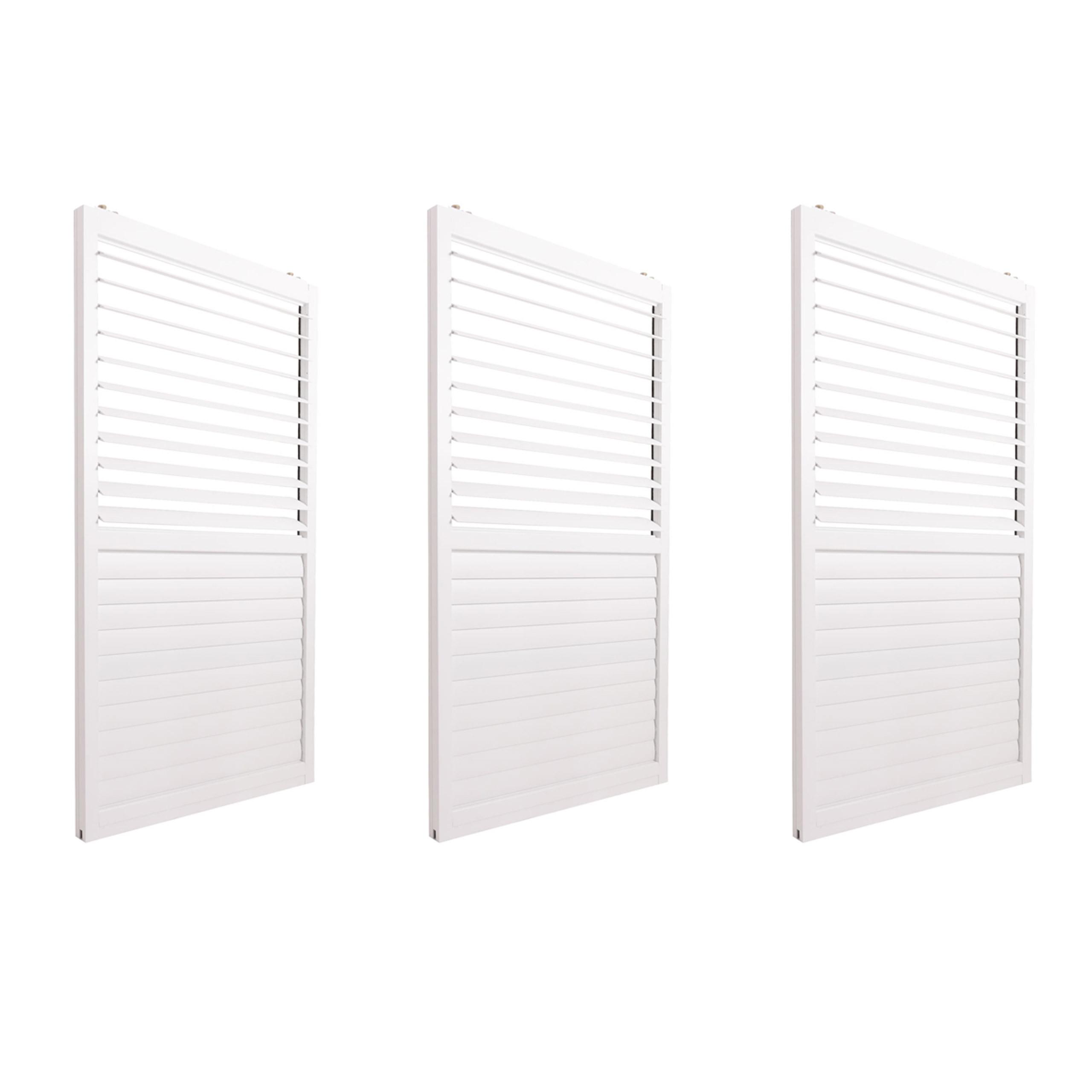 SCHIEBETÜR FÜR PERGOLA 3ER-SET Weiß 3er-Set-Set - Weiß, Metall (272/206/11cm) - MCW