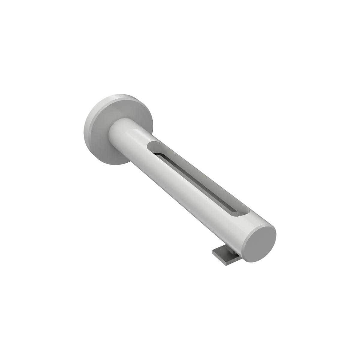 GARDINENSTANGE INNENLAUF Siteno Mavell 160 cm, 1-läufig, 20 mm Ø Weiß - Chromfarben/Weiß, Metall (160cm) - INTERDECO