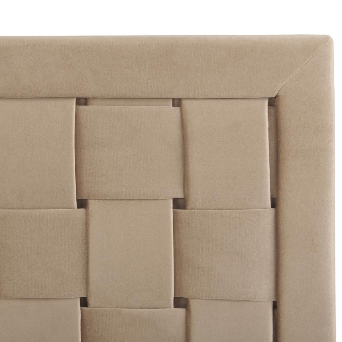 DOPPELBETT 180/200cm Taupe Limoux - Taupe, Textil (180/200cm) - Beliani