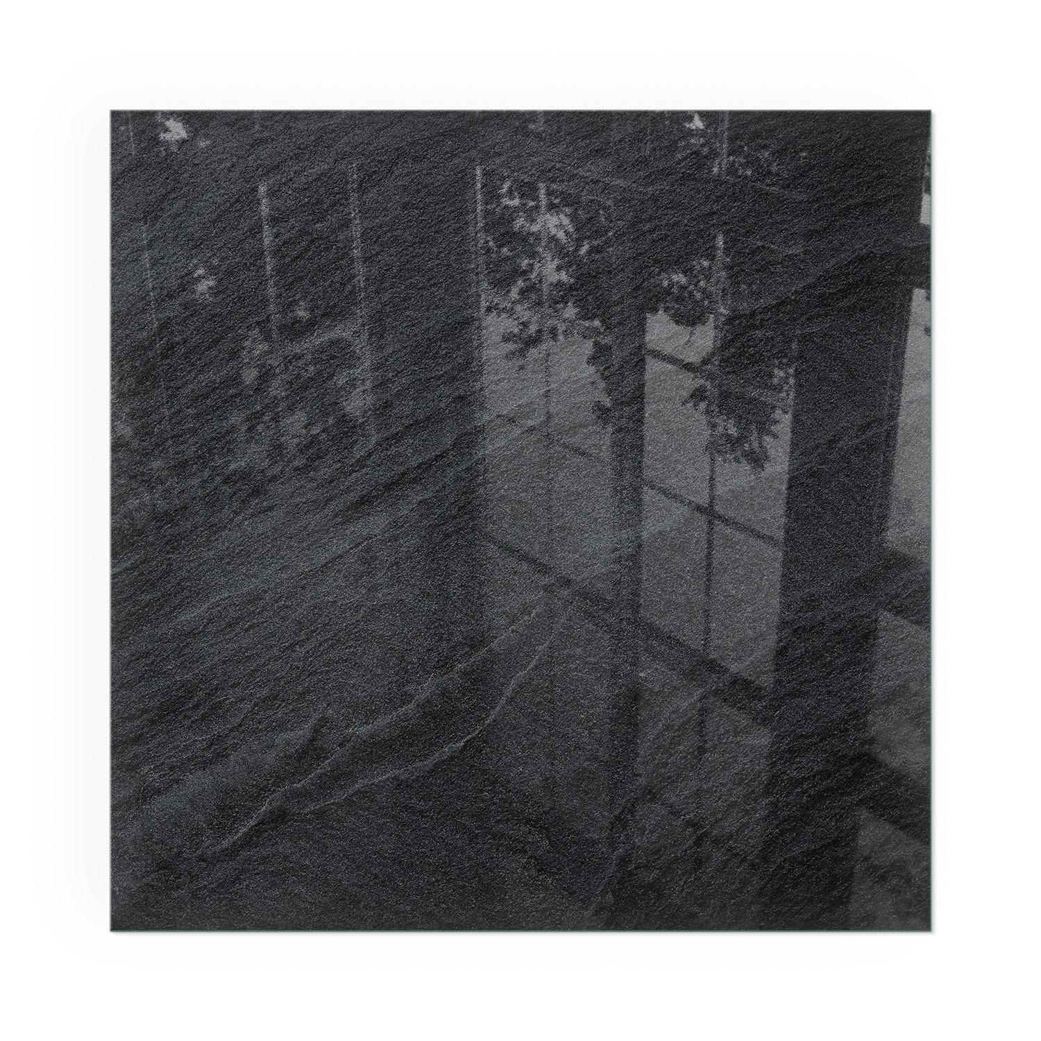 GLASPLATTE für Kamin 60x60 cm - Schwarz, Glas (60/60/0.4cm) - TULUP