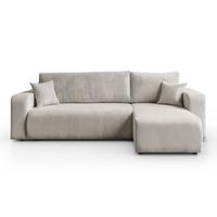 ECKSOFA PRESTIGE L, Poso 100 - Creme, Textil (247/143cm) - Lookway