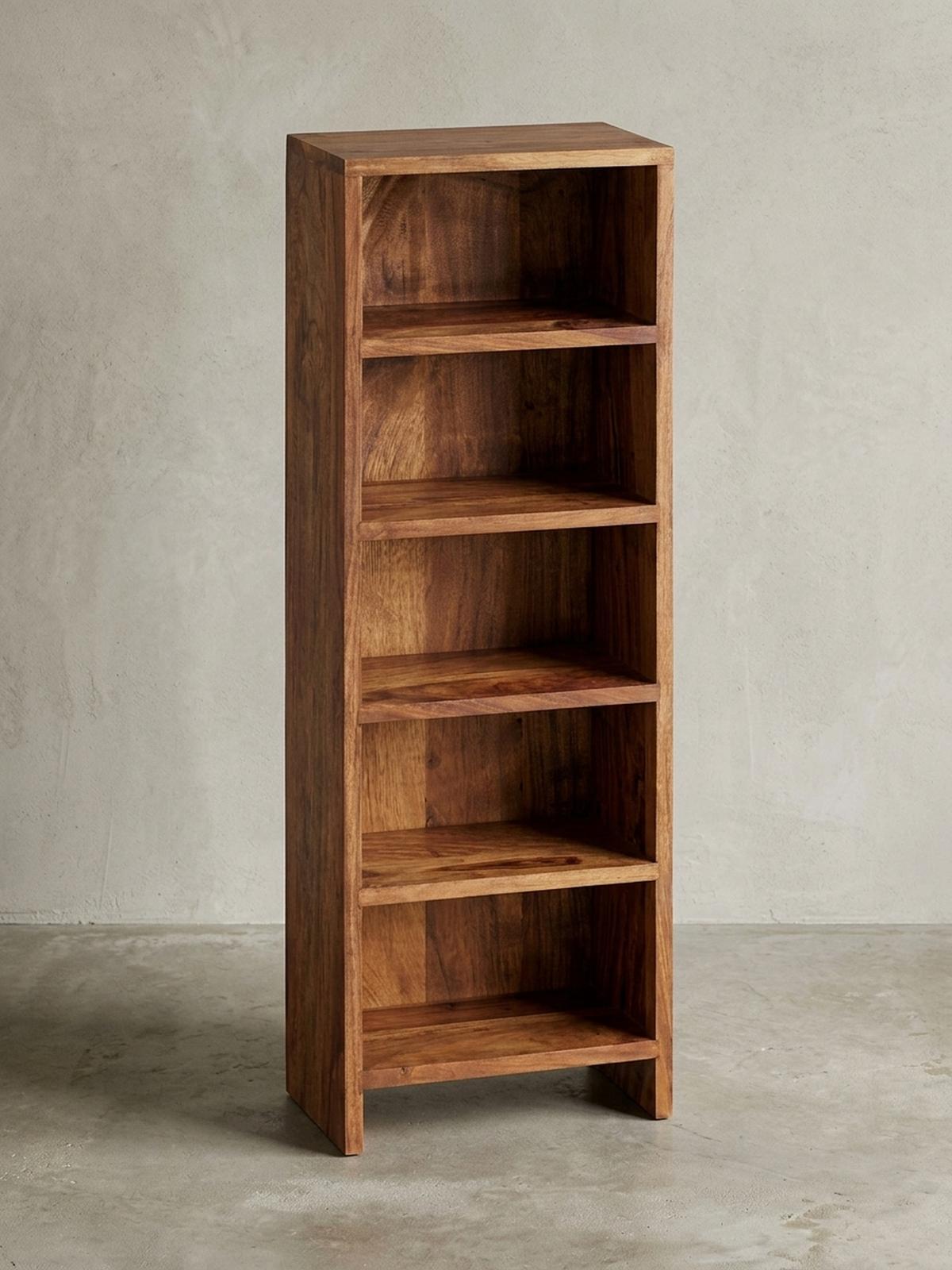 CD-REGAL Massivholz Pflegeleicht 90cm, Braun 30x17x90 cm - Braun, Holz (30/90/17cm) - KADIMA DESIGN