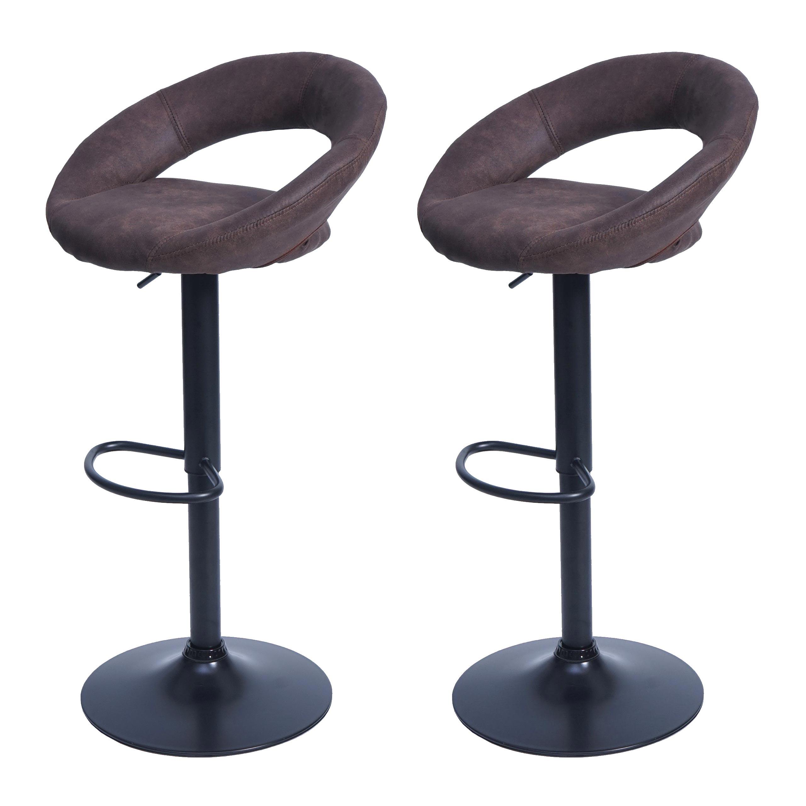 BARHOCKER Braun 2er-Set - Braun, Textil (53/102/50cm) - MCW