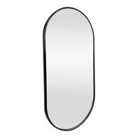 WANDSPIEGEL Picciano - Schwarz, Glas/Metall (40/2.8/80cm) - [en.casa]