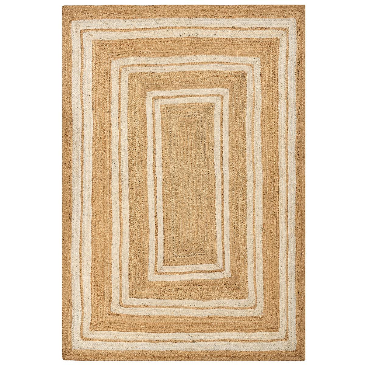 TEPPICH geflochten Beige 160/230 cm Elmali - Beige, Naturmaterialien (160/230cm) - Beliani