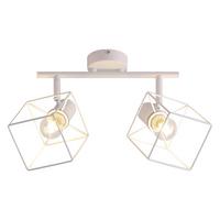 DECKENSTRAHLER Fürth 2-flammig 26.8/10/17 cm - Weiß, Metall (26.8/10/17cm) - Nettlife