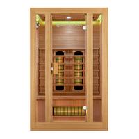 INFRAROTKABINE Nyborg S120V mit Vollspektrum-, Flächenstrahler & Hemlockholz - Naturfarben, Holz (120/190/105cm) - Artsauna