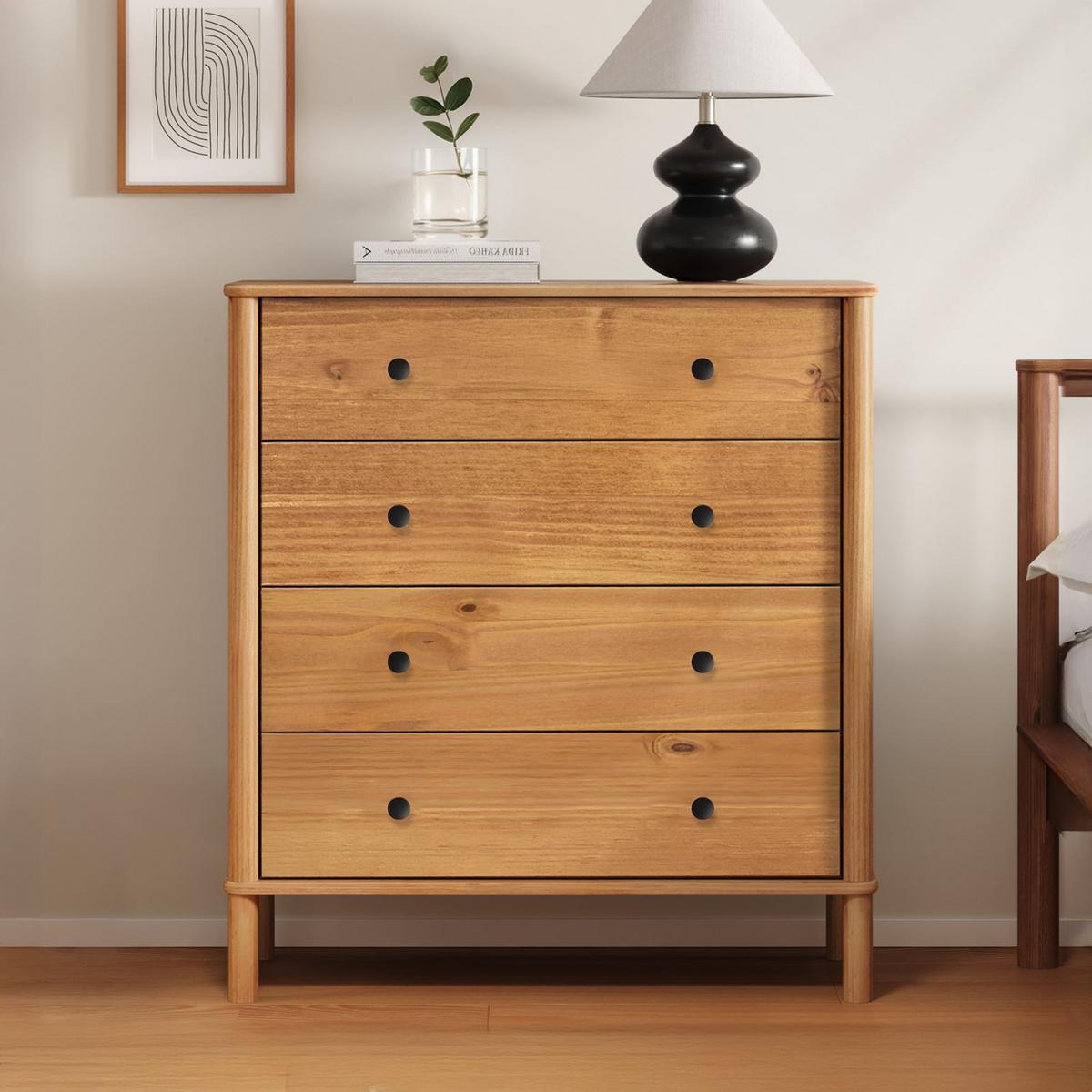 KOMMODE APOANA Eiche - Eichefarben, Holz (90/99/40cm) - IDIMEX