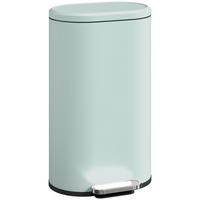 MÜLLEIMER Metall Kunststoff Grün - Grün, Metall (31/61/36.5cm) - HOMCOM