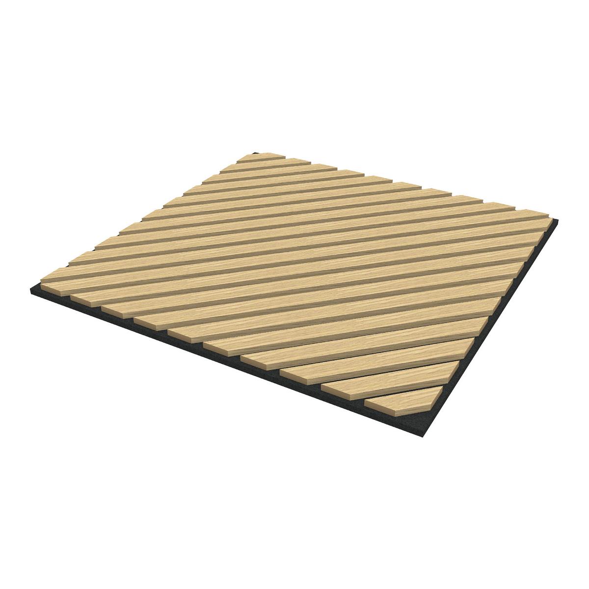 AKUSTIK WANDPANEEL-SET Vang 4-TLG. II - Eichefarben, Holzwerkstoff/Kunststoff (60/60/2.1cm) - NEU.HOLZ