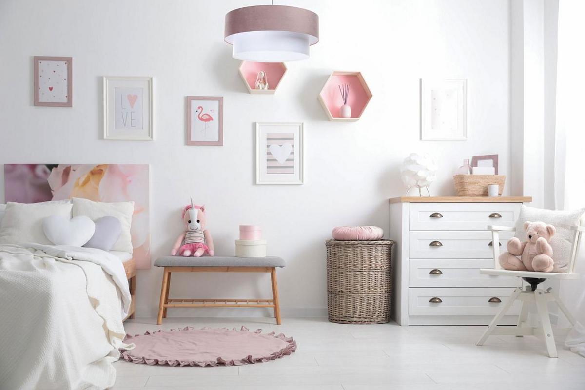 HÄNGELEUCHTE Rosa 40/20 cm - Pink/Weiß, Kunststoff (40/1/20cm) - ONZENO