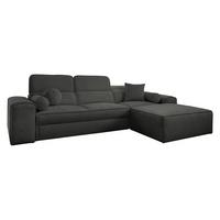 ECKSCHLAFSOFA Vito I, Seite: Rechts - Anthrazit, Holz/Textil (276/187cm) - MIRJAN24