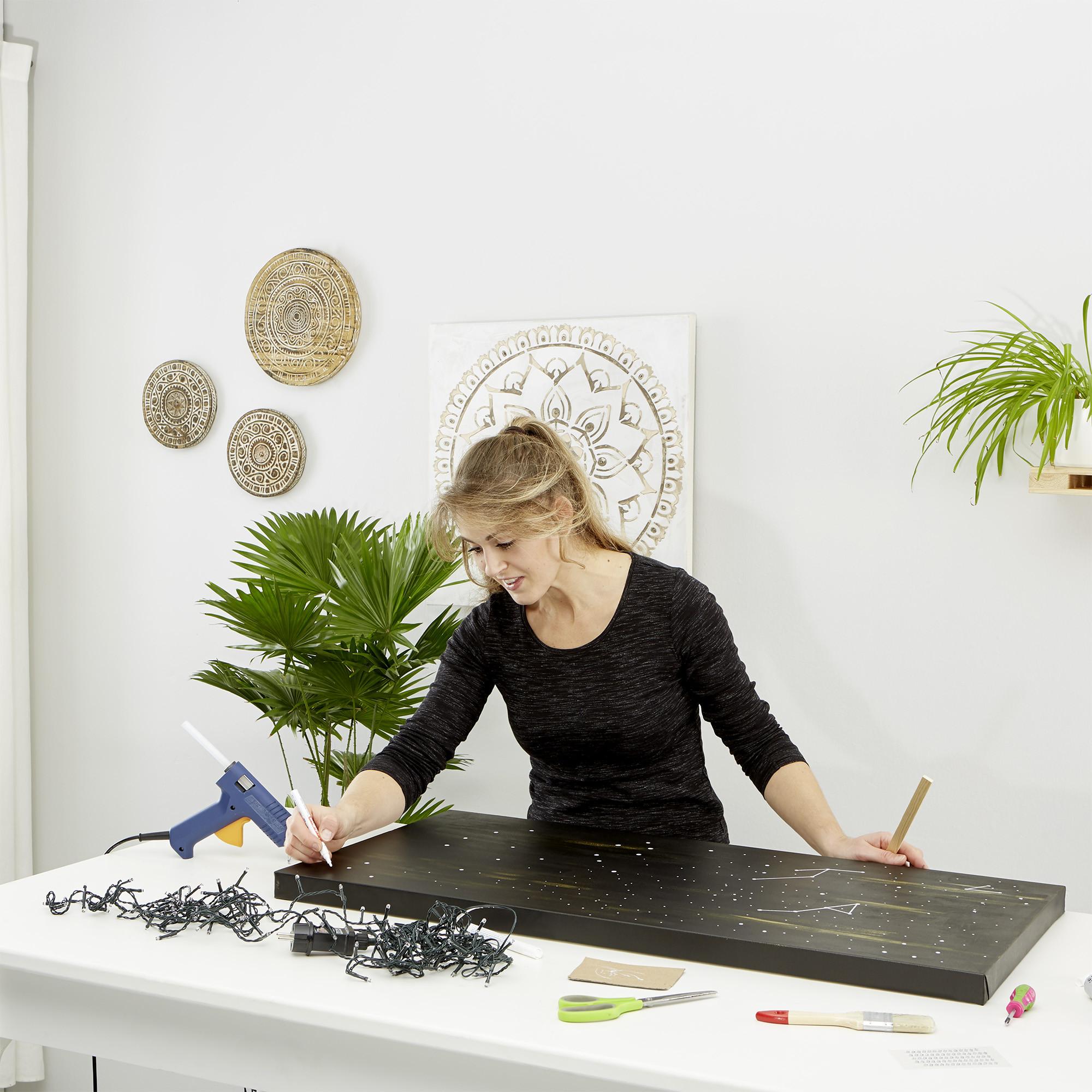 DIY csillagkép házilag készítés folyamata