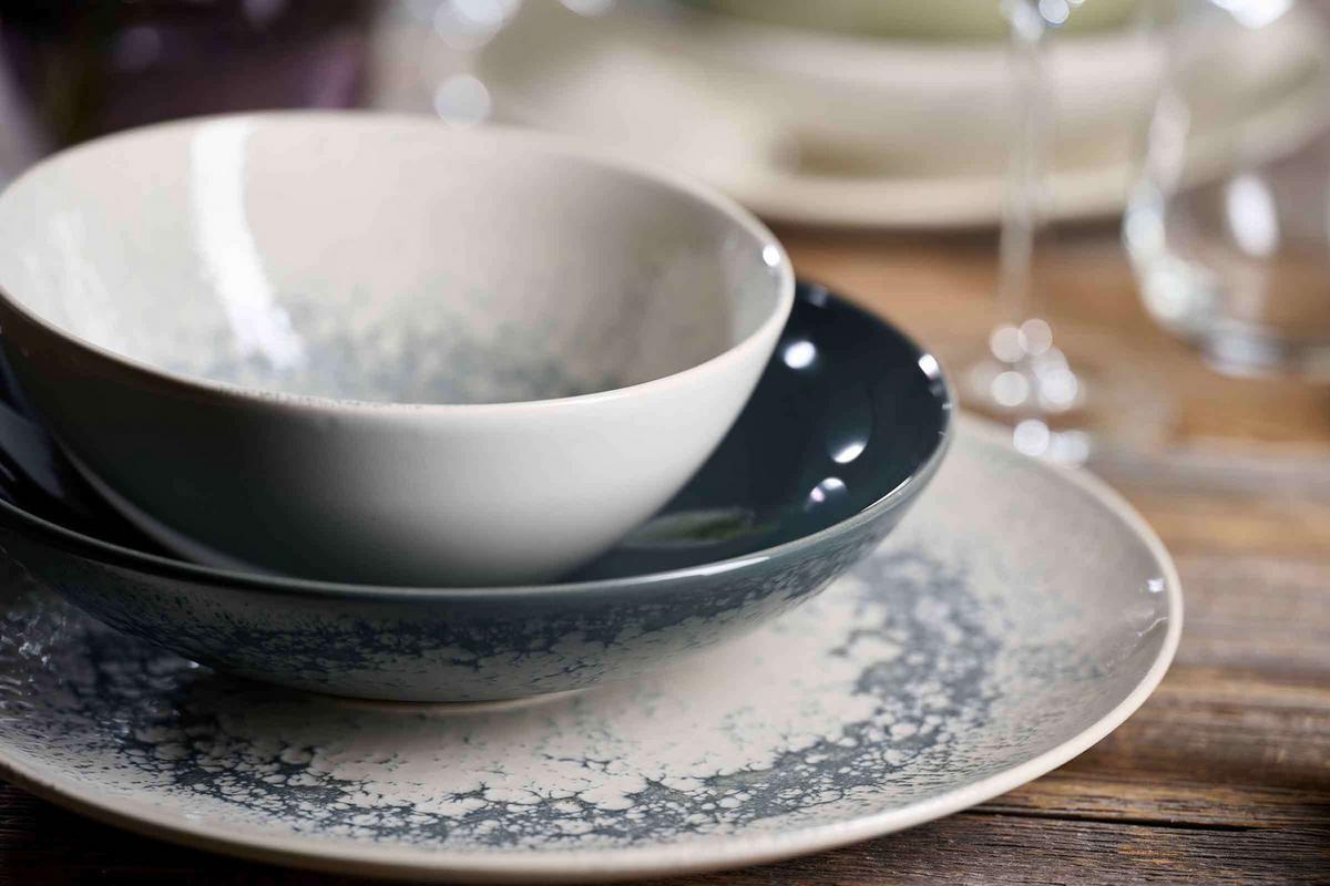 BASIC-SET Cecina Graphit 12-tlg. - Grau, Keramik (2/2/2cm) - Ritzenhoff Breker