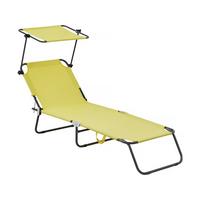 SONNENLIEGE lazy Gelb - Gelb, Metall (54/73/180cm) - Habitat Garten