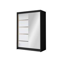 SCHIEBETÜRENSCHRANK Lungo III - Goldfarben, Holzwerkstoff/Metall (120/200/58cm) - MIRJAN24