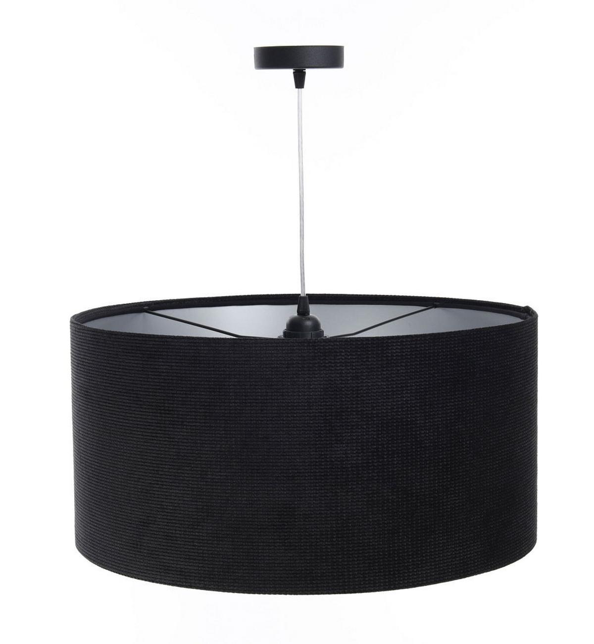 HÄNGELEUCHTE Schwarz 60/30 cm - Silberfarben/Schwarz, Kunststoff (60/0.8/30cm) - ONZENO