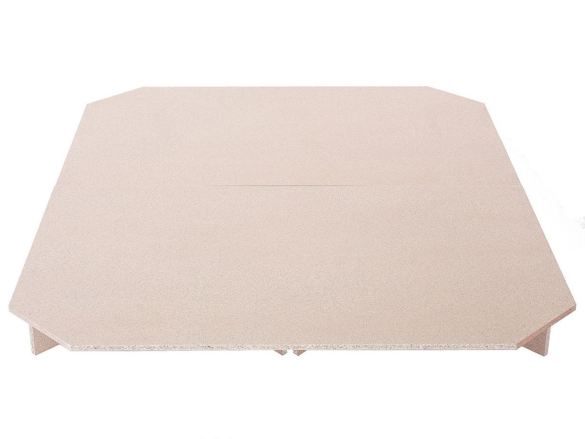 WASSERBETTPODEST 160/200 cm Bedrock - Braun, Holzwerkstoff - Beliani