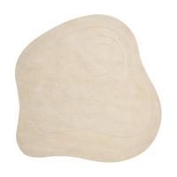 KURZFLOR-TEPPICH Beige 160/160 cm Gorano - Beige, Textil (160/160cm) - Beliani