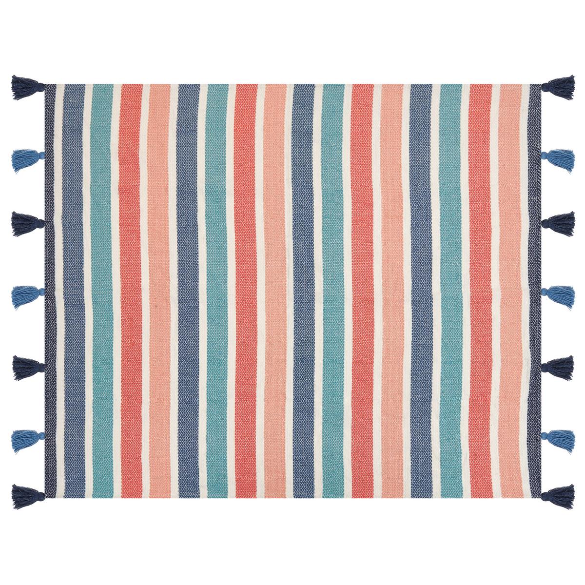 DECKE Bunt Senbuk 130/150 cm - Multicolor, Textil (130/150cm) - Beliani
