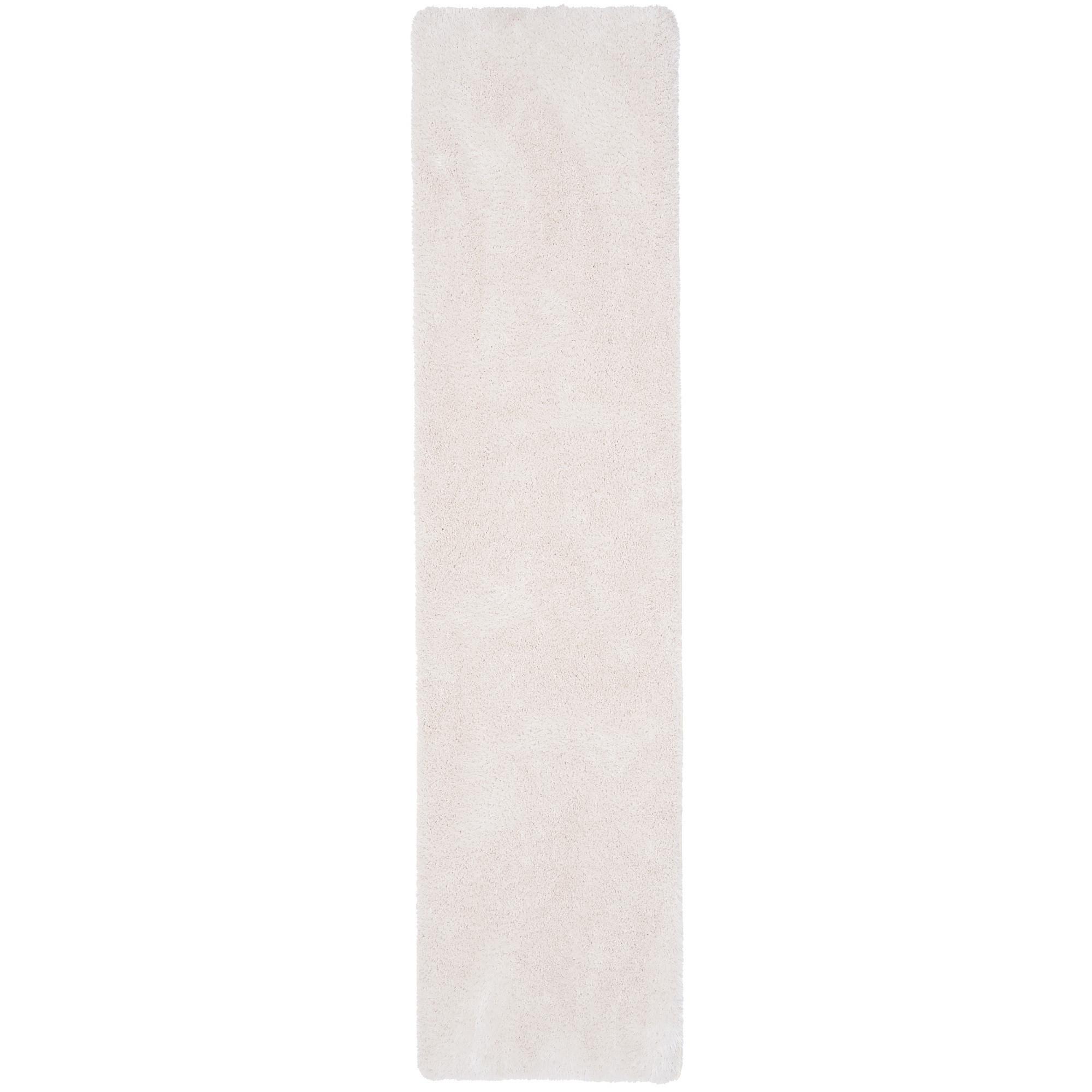 HOCHFLOR SHAGGY TEPPICH FEELING MIX LÄUFER - Weiß, Textil (80/200cm) - Snapstyle