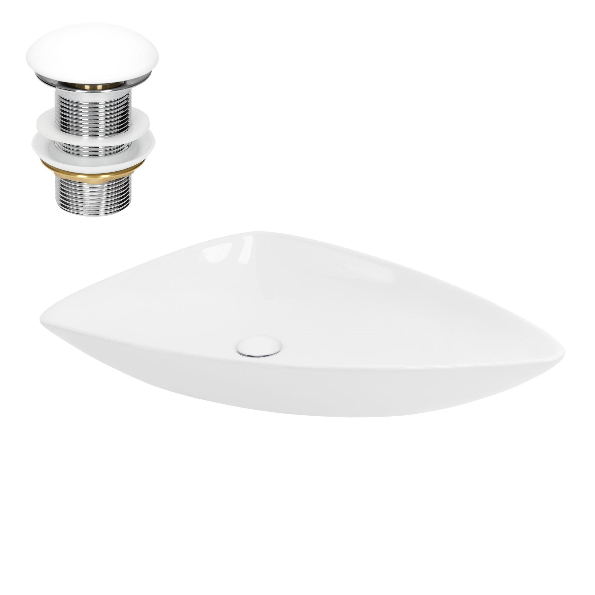 WASCHBECKEN - Weiß, Keramik (46/13/69cm) - ML-DESIGN