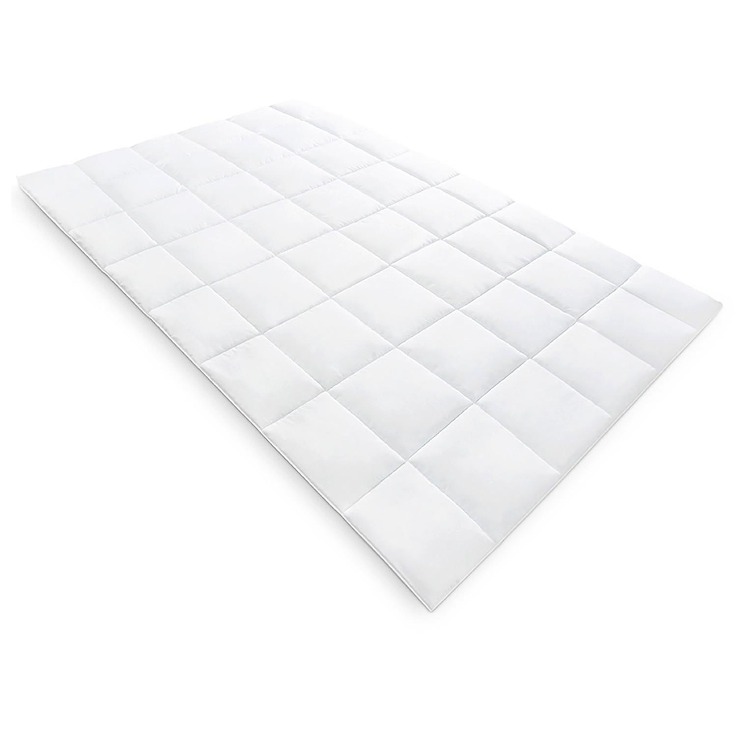 GANZJAHRESBETTDECKE 135x200 cm – atmungsaktive Mikrofaser Bettdecke mit Hohlfaserfüllung – Steppdecke für Sommer und Winter – für Allergiker geeignet - Weiß, Textil (135/200cm) - Mister Sandman