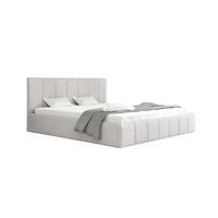 POLSTERBETT Detroit Komplettset - Hellgrau, Holzwerkstoff/Textil (180/200cm) - Fun Möbel