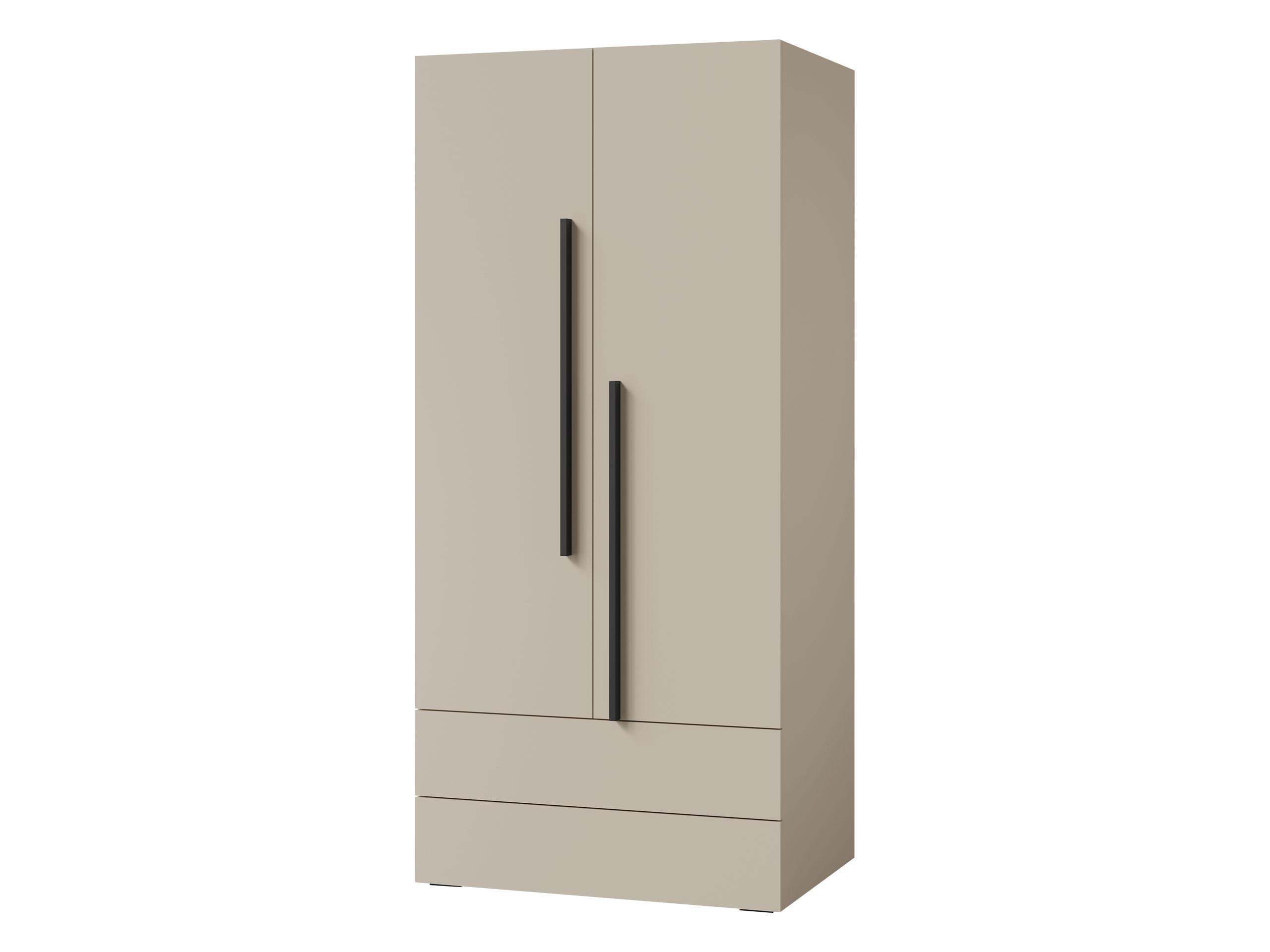 KLEIDERSCHRANK Lorin 2D2S LO02 - Kaschmir, Holzwerkstoff (90/195/60cm) - MIRJAN24