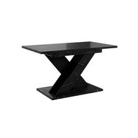 ESSTISCH MERKAS Ausziehbar 120 - 160 / 80 x 76 cm - Hellgrau/Schwarz, Holz (120/80/76cm) - MASSENO