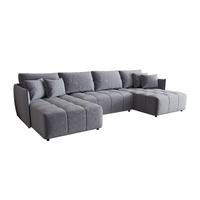 WOHNLANDSCHAFT Treviso - Hellblau, Holzwerkstoff/Textil (342/88/185cm) - Fun Möbel