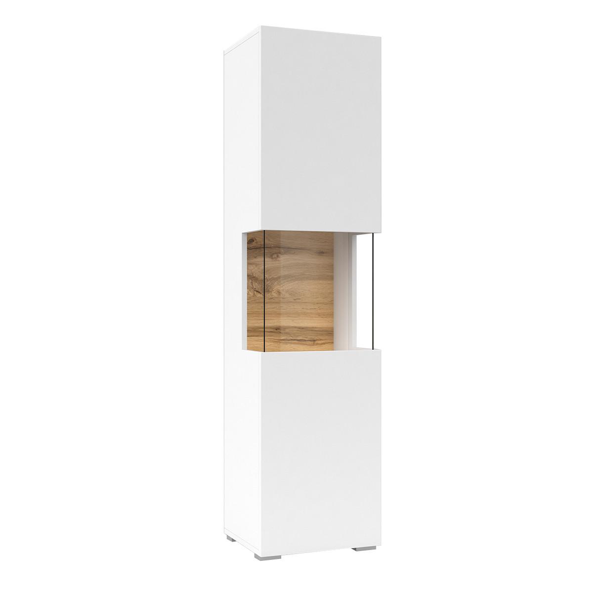 VITRINE Glora Weiß - Weiß, Holzwerkstoff (36/140/30cm) - Petits-meubles