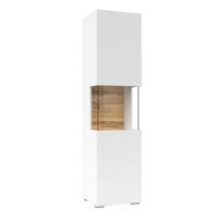 VITRINE Glora Weiß - Weiß, Holzwerkstoff (36/140/30cm) - Petits-meubles