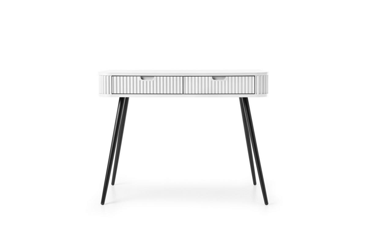 KONSOLENTISCH ZENZERO 103/80/49 cm mit Schubladen, Weiß - Weiß, Holzwerkstoff (49/103/80cm) - MASSENO