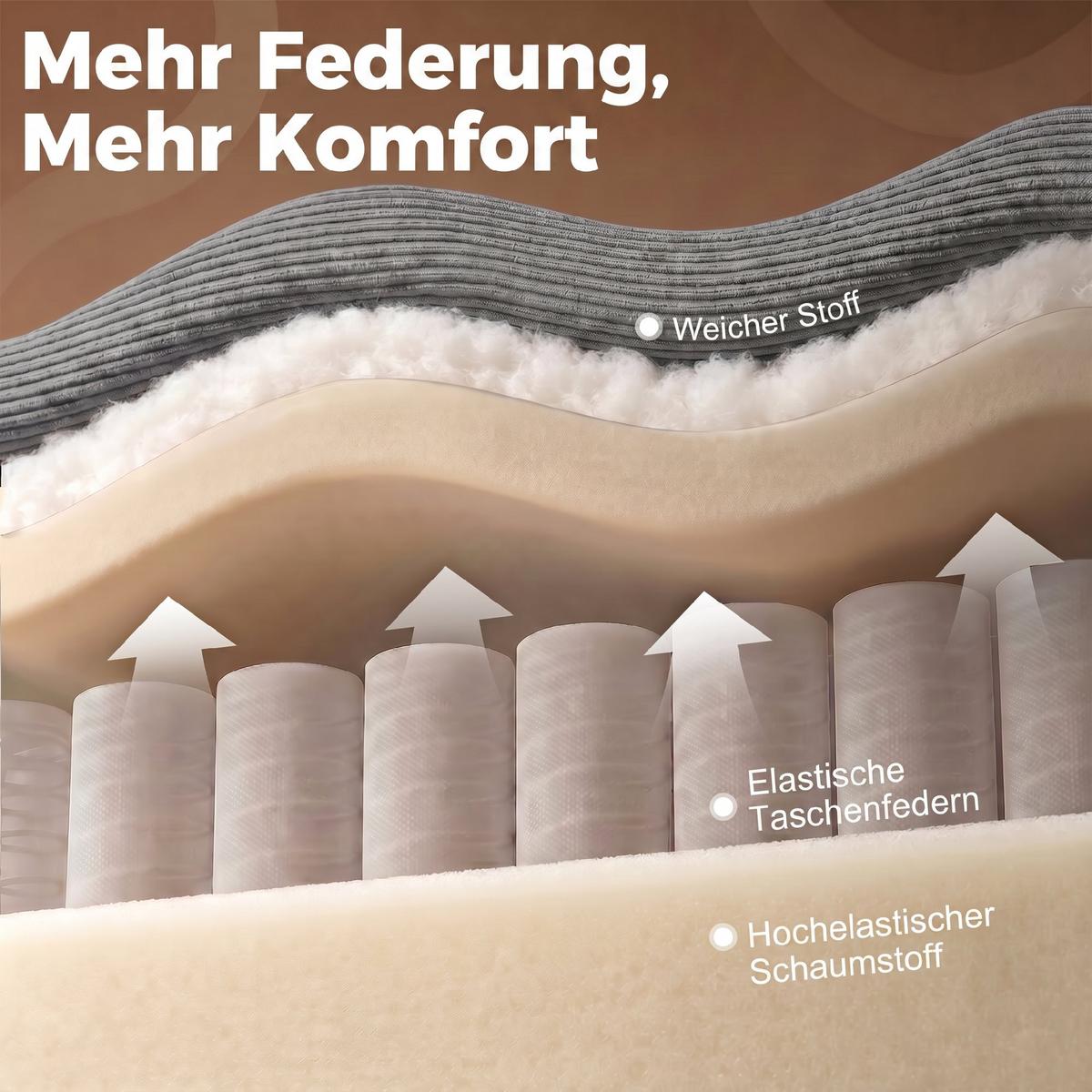MASSAGESESSEL Polyester Grau - Grau, Textil/Metall (87/109/95cm) - HOMCOM