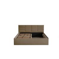 POLSTERBETT Madera Sahara 100 x 200 x 40 cm Stauraum unter der Liegefläche Mit hochwertiger Matratze H2 (bis 100 kg) und Lattenrost - Sahara, Textil (100/200cm) - Halmon Schlafkomfort Betten 