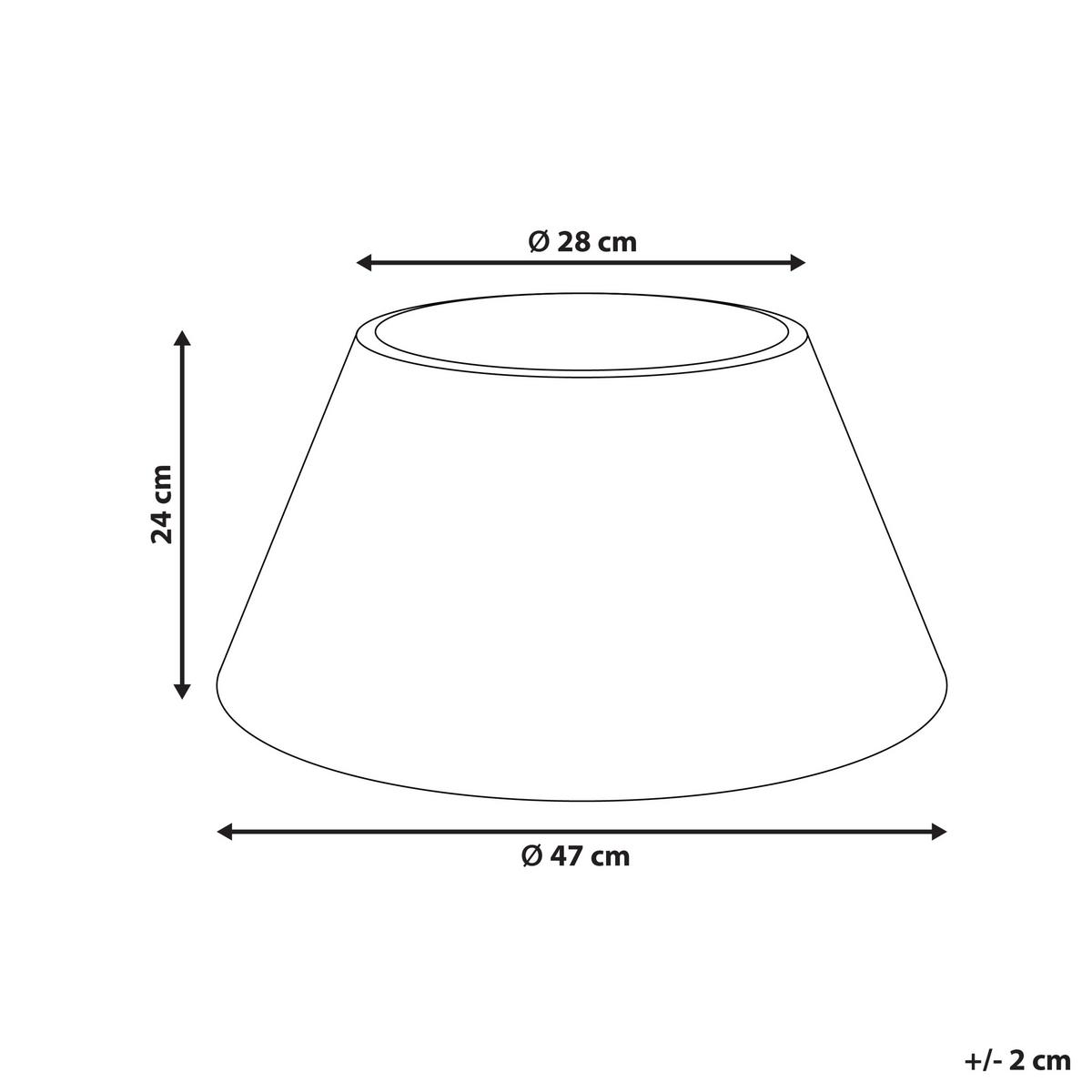 WEIHNACHTSBAUMKRAGEN 24 cm Naturfarben Flocon - Naturfarben, Naturmaterialien (24cm) - Beliani