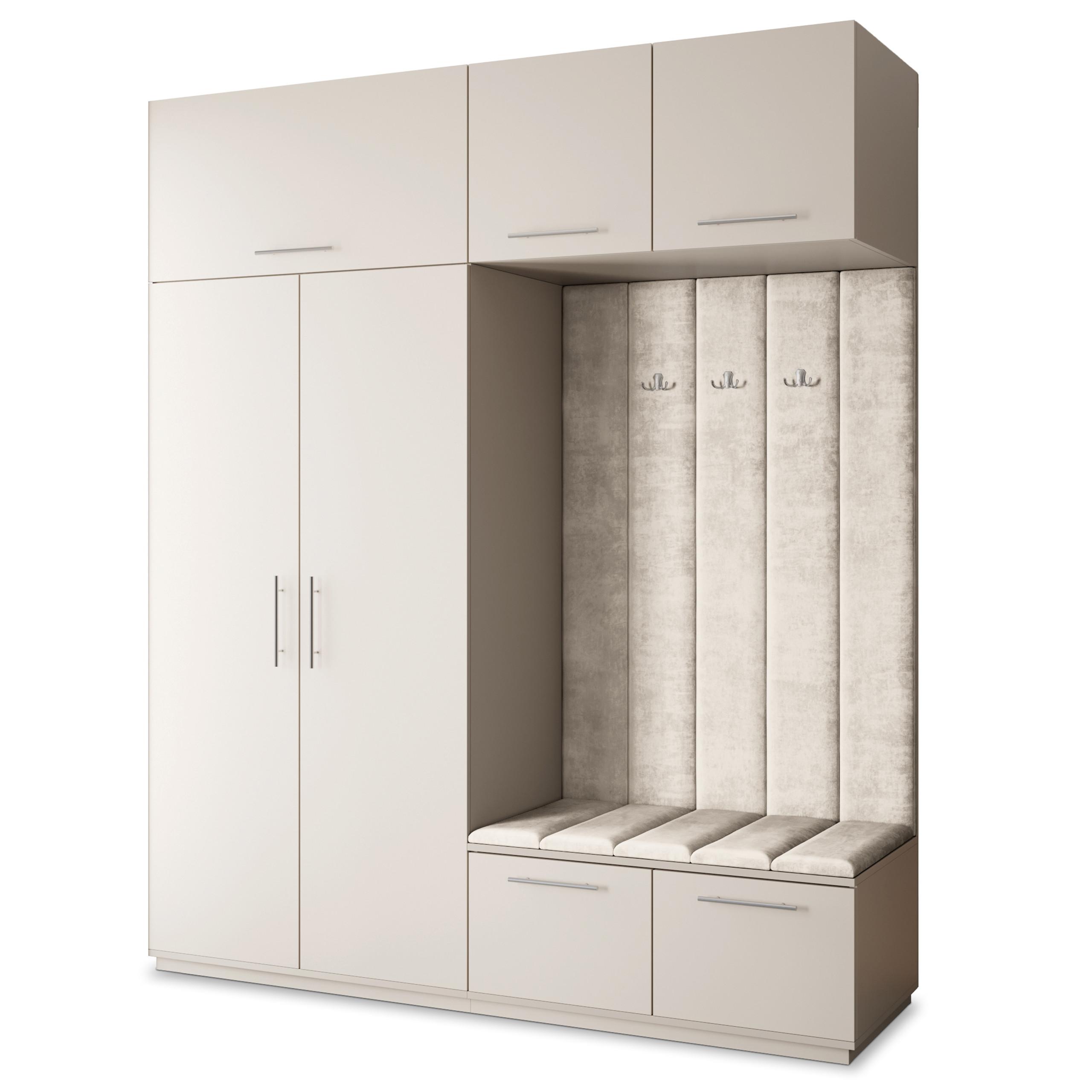 GARDEROBENSCHRANK REMA 200/240/60 cm Modern Kaschmir - Kaschmir/Beige, Holzwerkstoff (200/240/60cm) - MASSENO