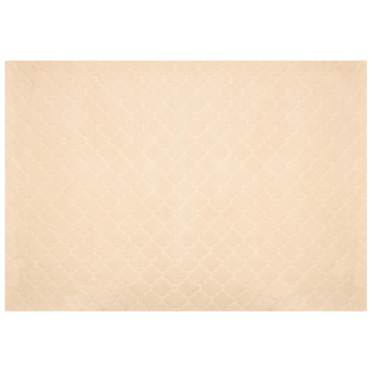 SHAGGY-KUNSTFELLTEPPICH Gharo 230/160 cm - Beige, Kunststoff (160/230cm) - Beliani