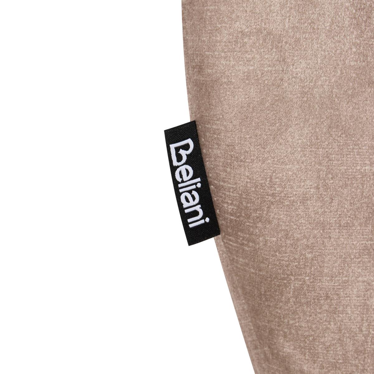 ESSZIMMERSTUHL 4er-Set drehbar Samtstoff Beige Morrison - Beige, Textil (50/86/56cm) - Beliani