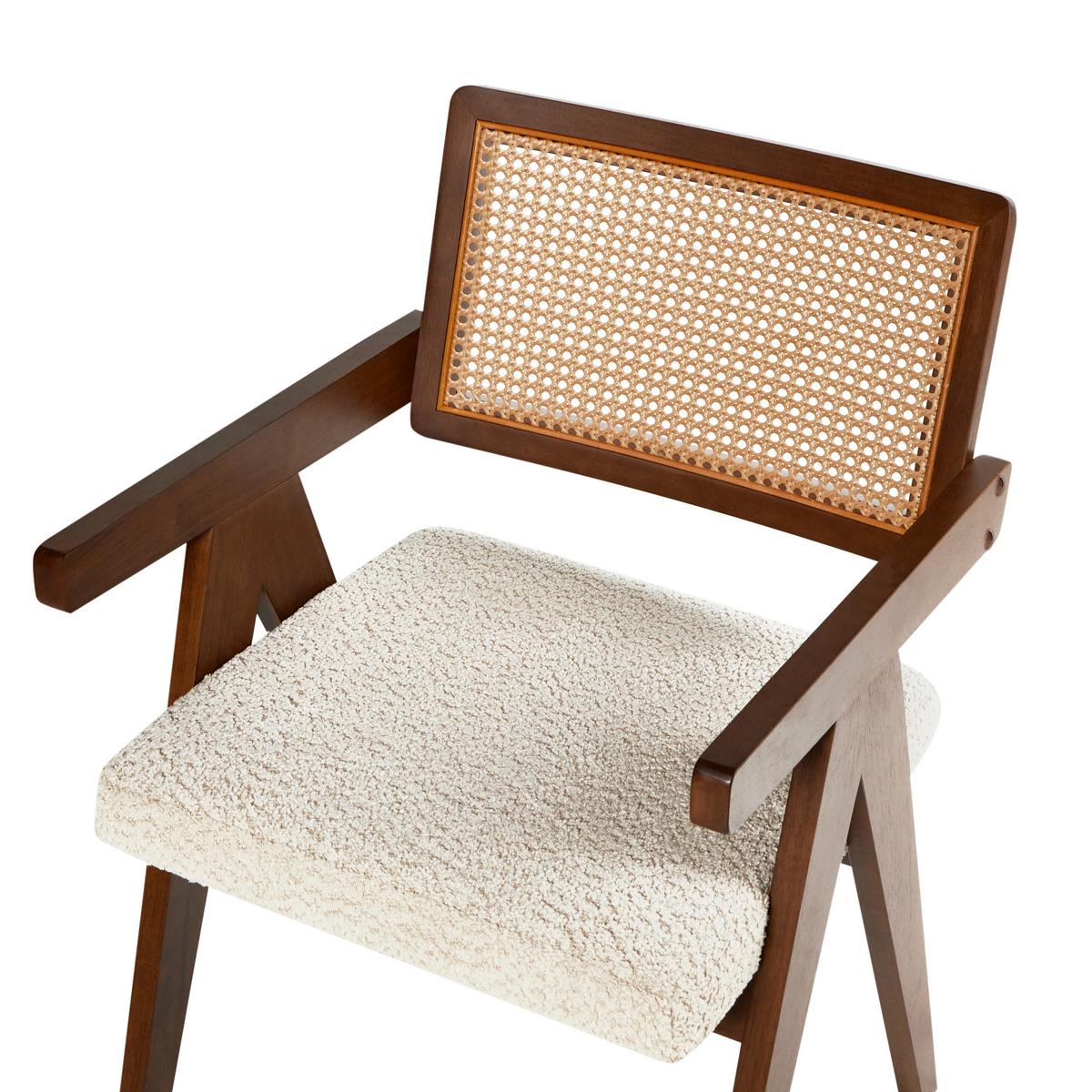 ESSZIMMERSTUHL 2er-Set Beige Ava - Beige/Braun, Holz (55/85/62cm) - Beliani