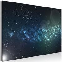 KUNSTDRUCK Schwarz 120/80 cm - Blau/Schwarz, Textil (120/80cm) - KUNSTLOFT