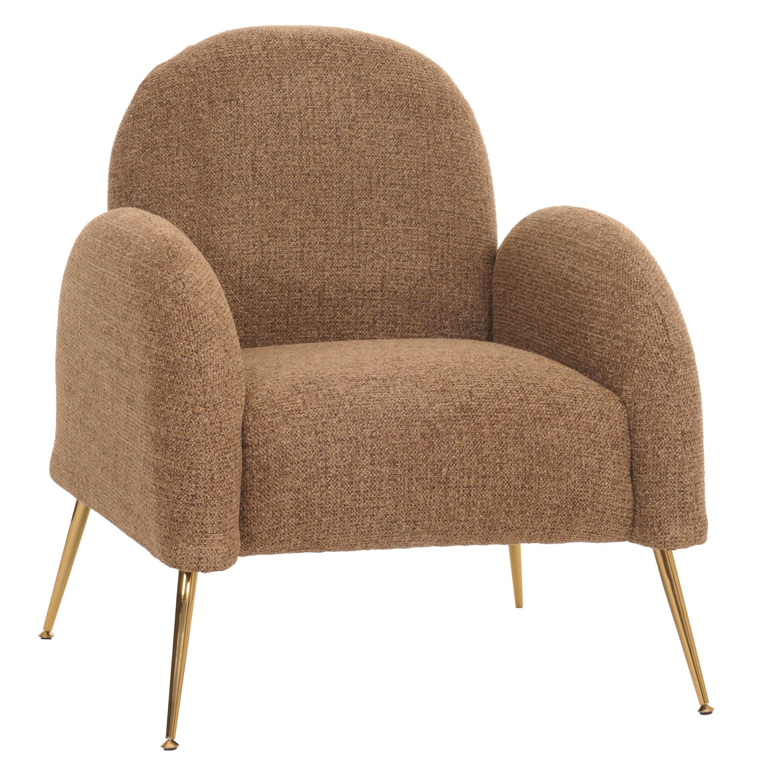LOUNGE-SESSEL Braun - Braun, Textil (74/88/77cm) - MCW