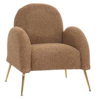 LOUNGE-SESSEL Braun - Braun, Textil (74/88/77cm) - MCW