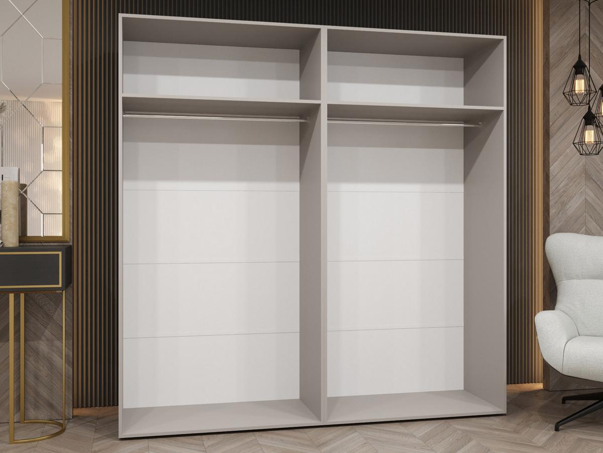 DREHTÜRENSCHRANK Mila II 200 - Goldfarben/Nussbaumfarben, Holzwerkstoff/Kunststoff (200/202/52cm) - MIRJAN24
