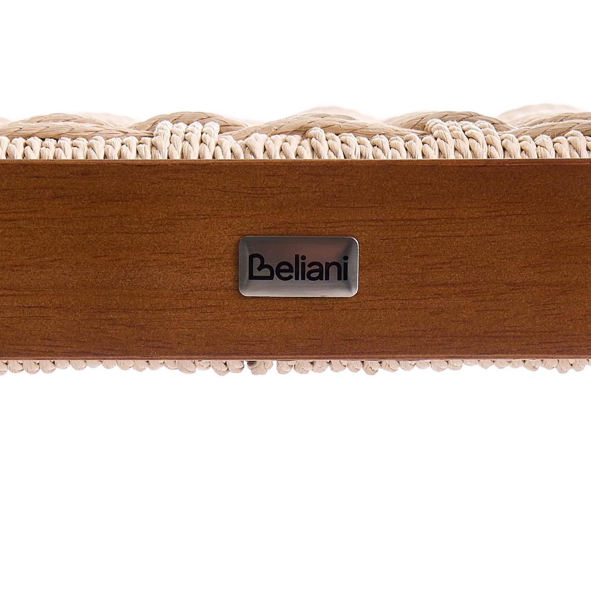 ESSZIMMERSTUHL 2er-Set Holz Braun/Beige Eagan - Braun, Holz (50/76/46cm) - Beliani