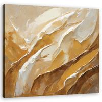 WANDBILD beige abstrakte textur - Beige, Textil (30/30cm) - Feeby
